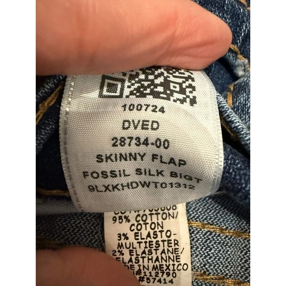 True Religion Skinny Flap Fossil Silk Big T Blue Jeans Mens 32